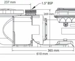 Superflo VS2 - 1,10 KW / 230 Volt -NL Zwembad Verkoopwinkel 11 1