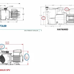 Emaux SVP 0,95 KW / 230 Volt -NL Zwembad Verkoopwinkel compatibilit .pentair.hayward