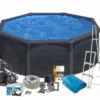 GRE Swim & Fun Black Graphite ø 350 X 120 2 GRE Swim & Fun Black Graphite ø 350 X 120 -NL Zwembad Verkoopwinkel im 2716 basic pool package 300