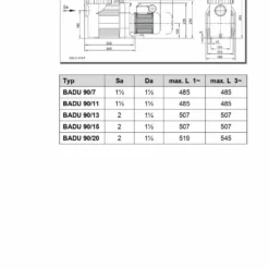 Speck BADU Prime 11 - 0,45 KW / 400 Volt -NL Zwembad Verkoopwinkel maatschets badu prime 7 20 page 0001