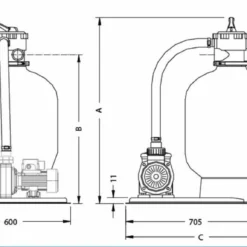 Filterset Azur ø 375 -NL Zwembad Verkoopwinkel peet 1 3