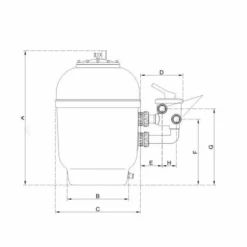 PPG Zandfilter Side Mount Filter 900