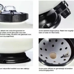 Zandfilter PPG Deluxe 20" 7 Zandfilter PPG Deluxe 20" -NL Zwembad Verkoopwinkel ppg filter informatie