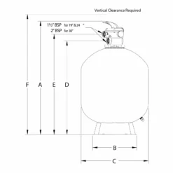 Zandfilter Triton NEO 610mm -NL Zwembad Verkoopwinkel triton neo top mount dimensions 1 1