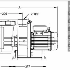 Ultraflow 1,00 Pk / 400 Volt -NL Zwembad Verkoopwinkel ultraflow dimensions 5