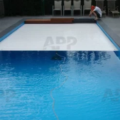 Aquadeck PVC Witte Lamellen -NL Zwembad Verkoopwinkel witte lamellen opstal